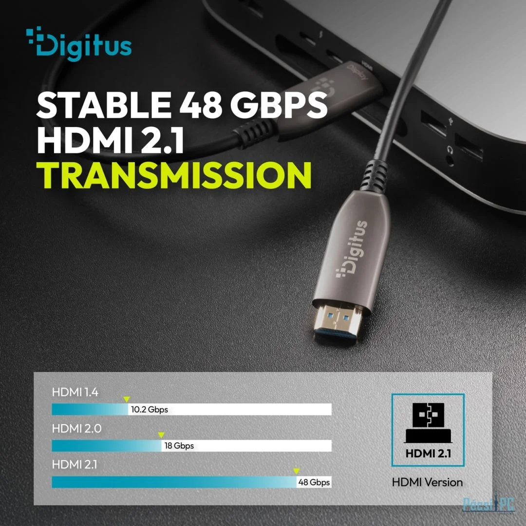 Digitus HDMI AOC Hybrid Fiber Optic Cable UHD 8K 90m Black