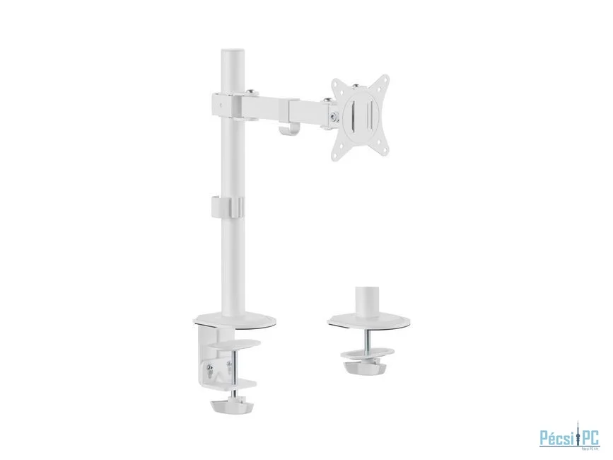 EQuip 17"-32" Articulating Monitor Desk Mount Bracket White