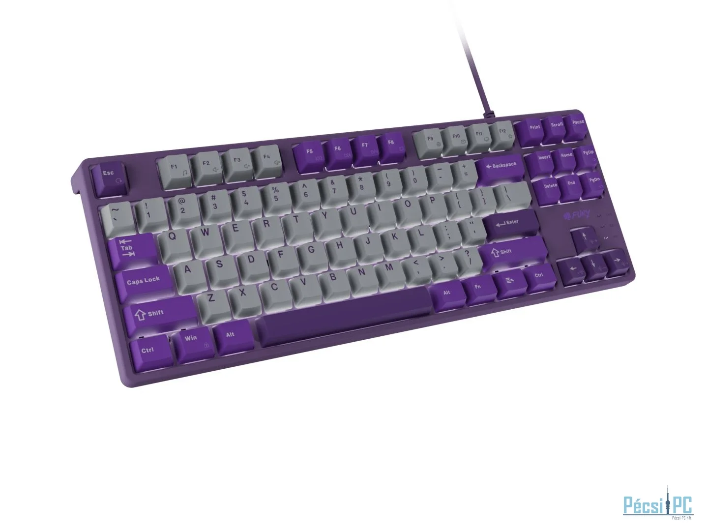 FURY Kanabo K2 Gaming Keyboard Grey/Purple US