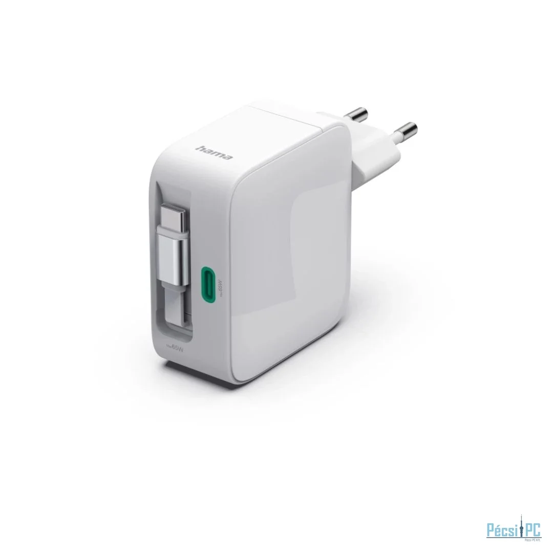 Hama Fast Charger GaN 2xUSB-C PD 65W White