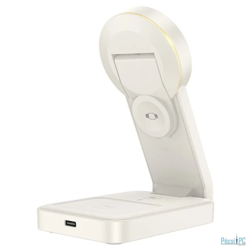 Hoco CQ3 Motorcycle 3in1 Magnetic Wireless 15W White