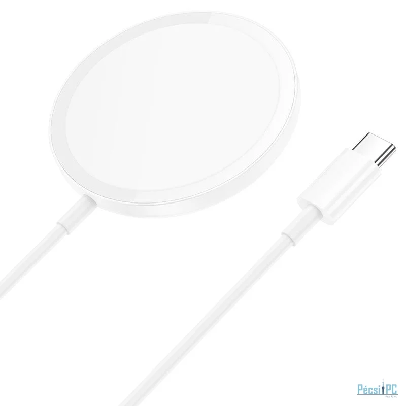 Hoco CW52 Enjoy Magnetic Wireless Charger 15W White