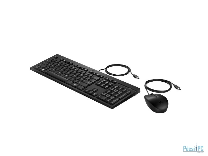 HP 225 Wired Mouse and Keyboard Combo Black HU