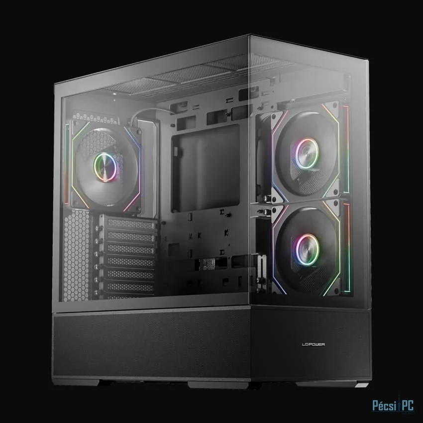 LC Power Gaming 812B Onyx Vision Tempered Glass Black