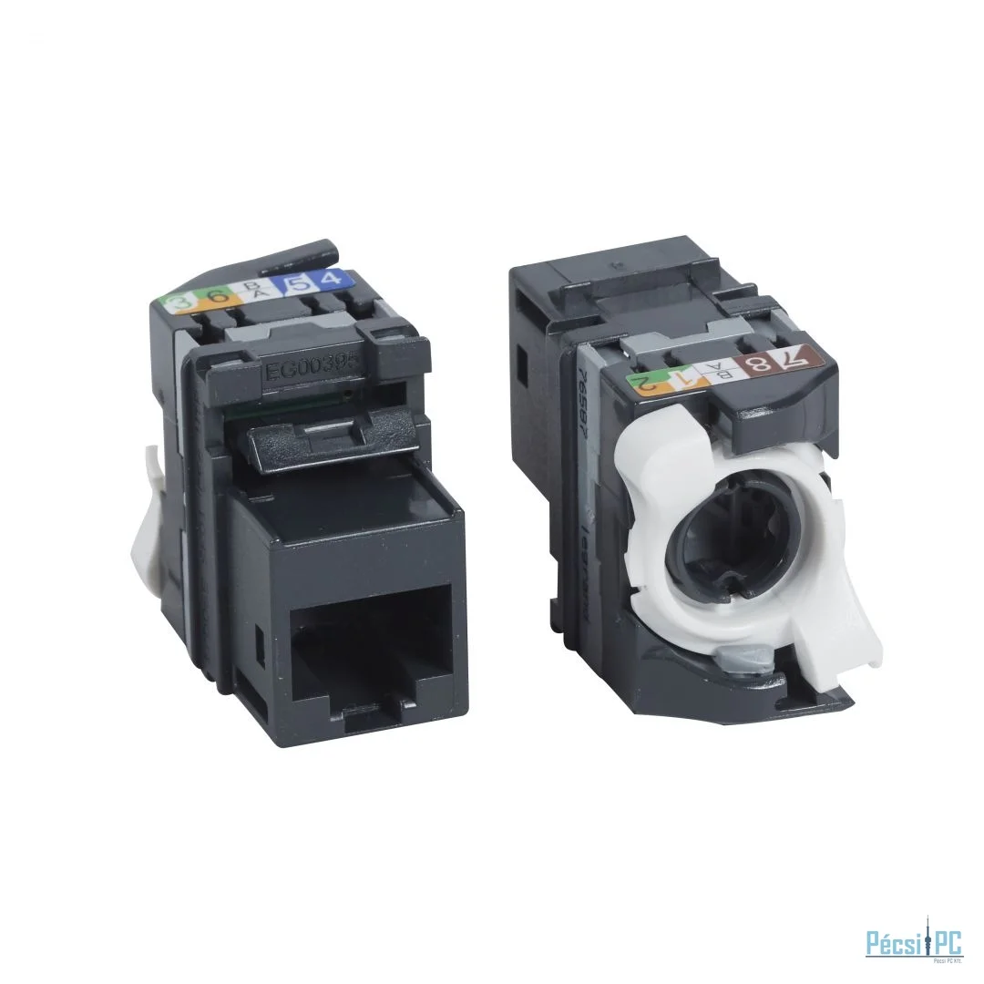 Legrand RJ45 Keystone port Cat5e árnyékolatlan (UTP) LCS2 gyorscsatlakozós 180° 100MHz 1xGigabit