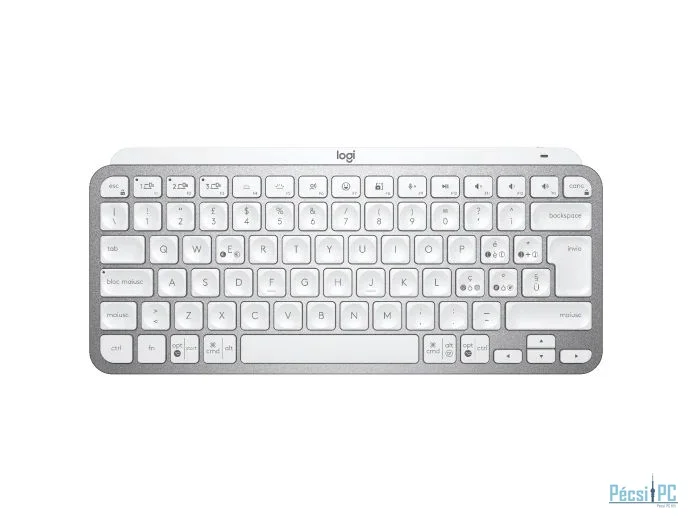 Logitech MX Keys Mini wireless keyboard Pale Grey UK