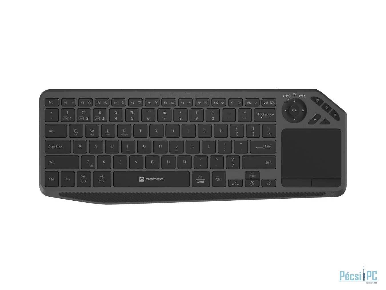 natec Turbot 2 Wireless Bluetooth Keyboard Black US