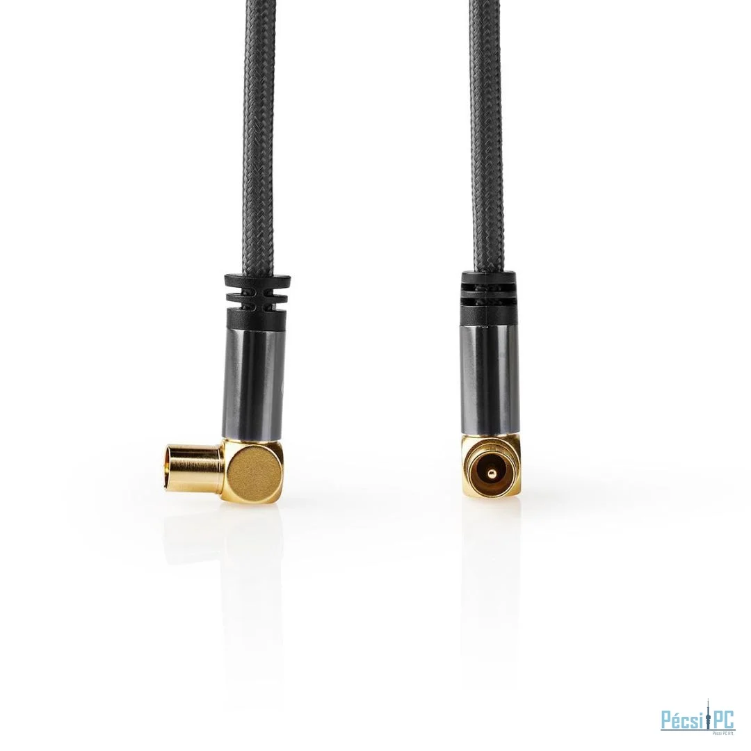 Nedis IEC (Coax) Male - IEC (Coax) Female Cable 5m Gun Metal Grey