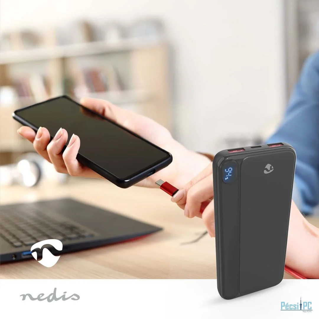 Nedis PBKPD20W125BK 10000mAh Powerbank Black