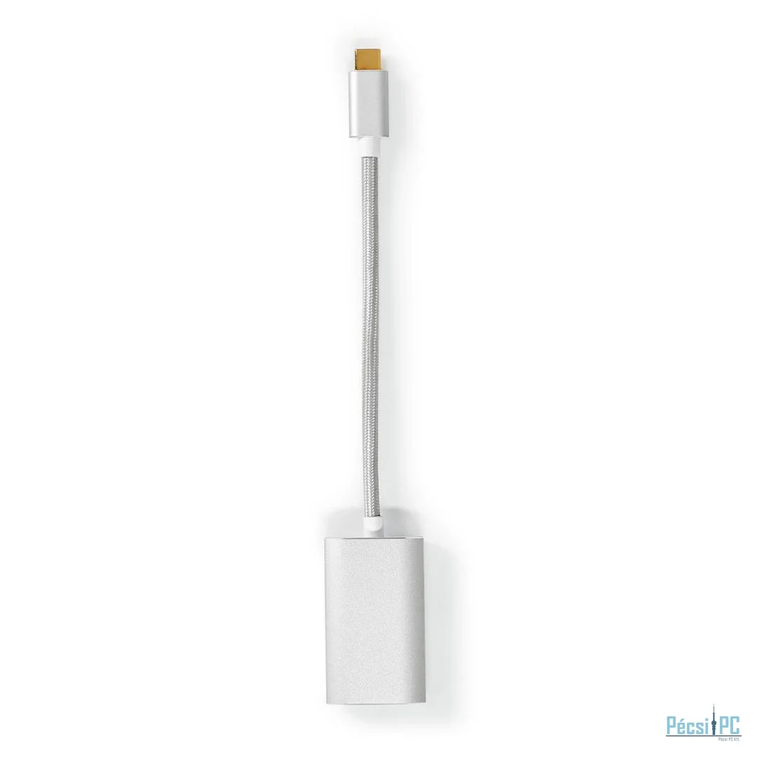 Nedis USB 3.2 Gen 1 USB-C Male - DisplayPort Female USB-C Female 4K60Hz Power delivery 0,20m Grey