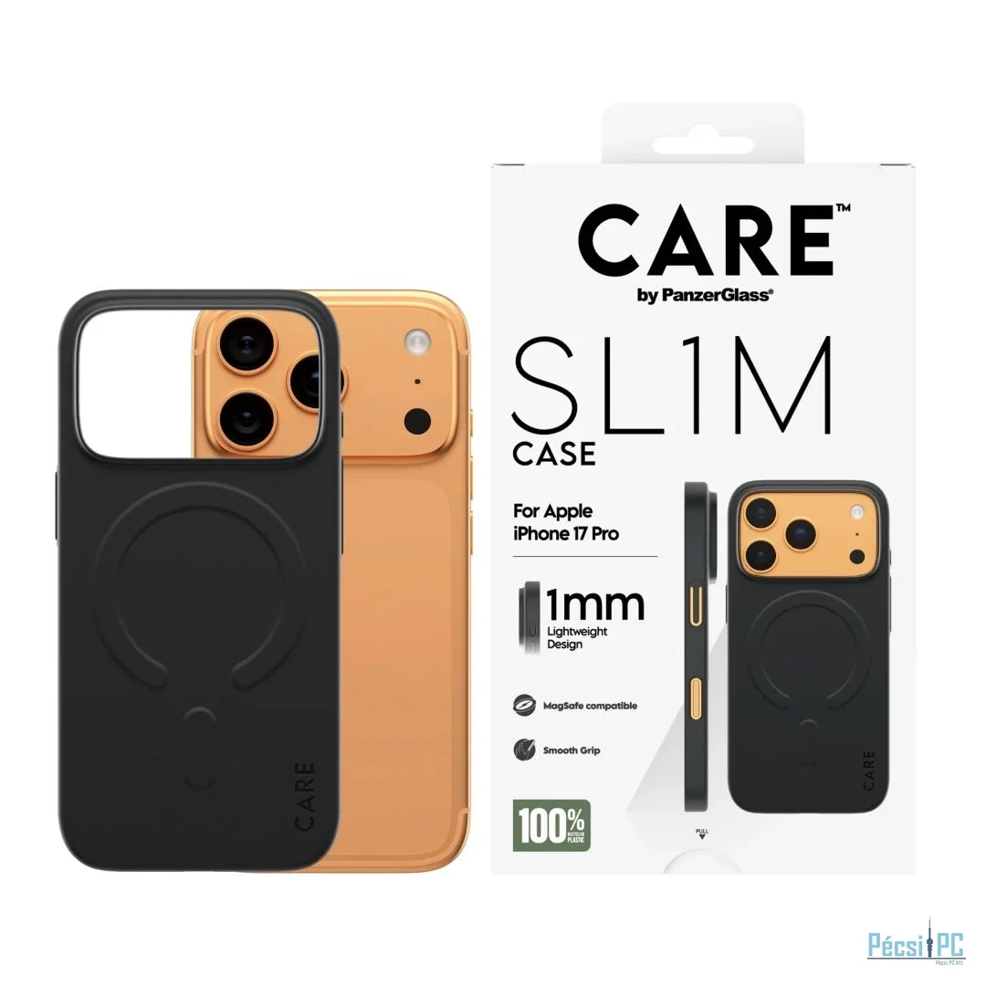 PanzerGlass Care slim MagSafe case for Case iPhone 17 Pro Black