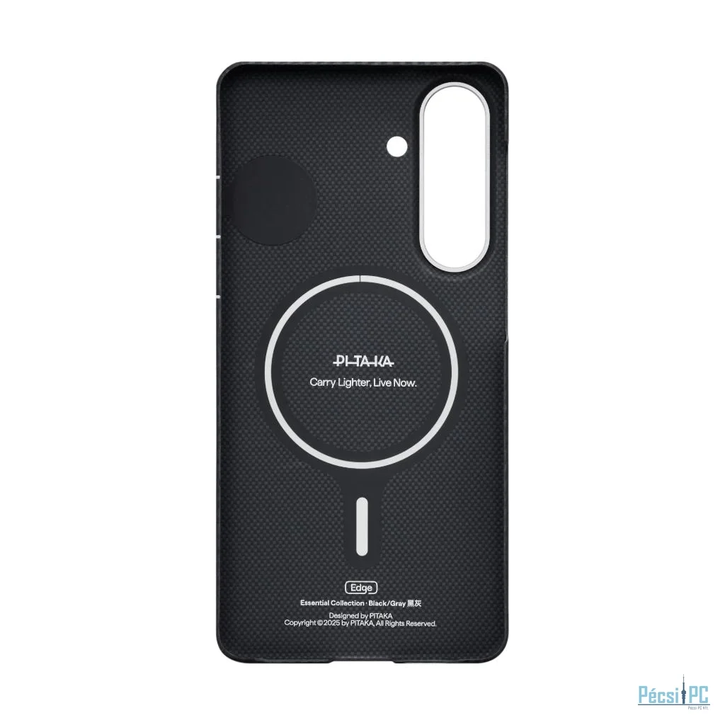 Pitaka Edge Twill (Aaron Button) case for Samsung Galaxy S26+ Black/Grey