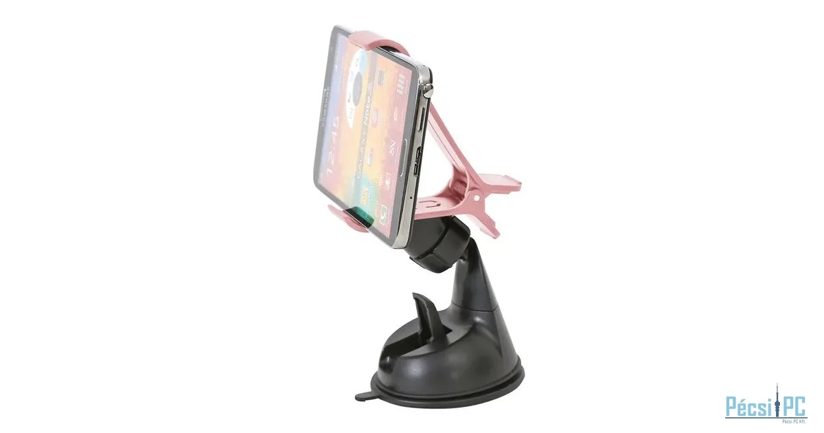 Platinet Omega Universal smartphone car holder Avokado Black/Pink