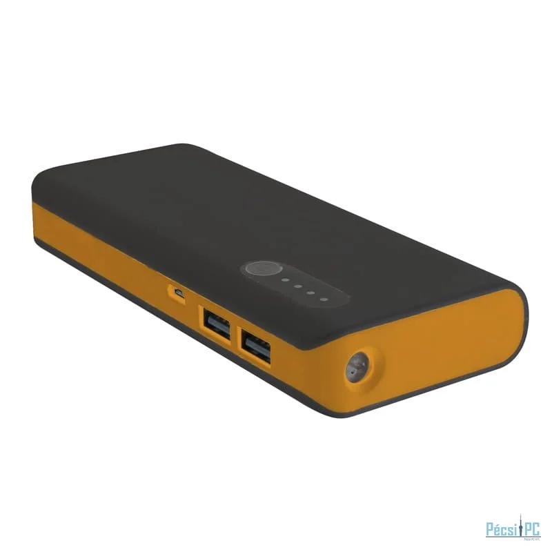 Platinet PMPB80BO 8000mAh PowerBank and Torch + microUSB Cable Black/Orange