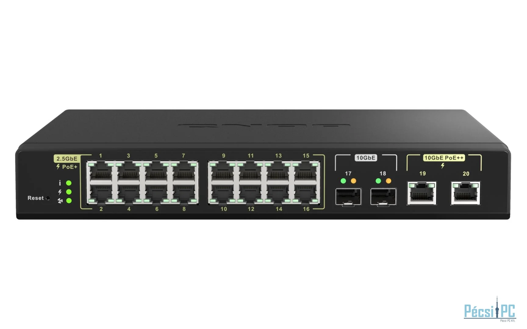 QNAP QSW-M2116P-2T2S Smart Managed Switch