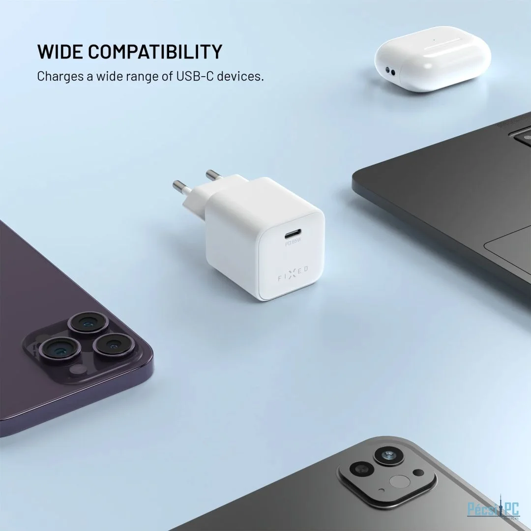 Samsung mini USB-C GaN töltő 65W, fehér