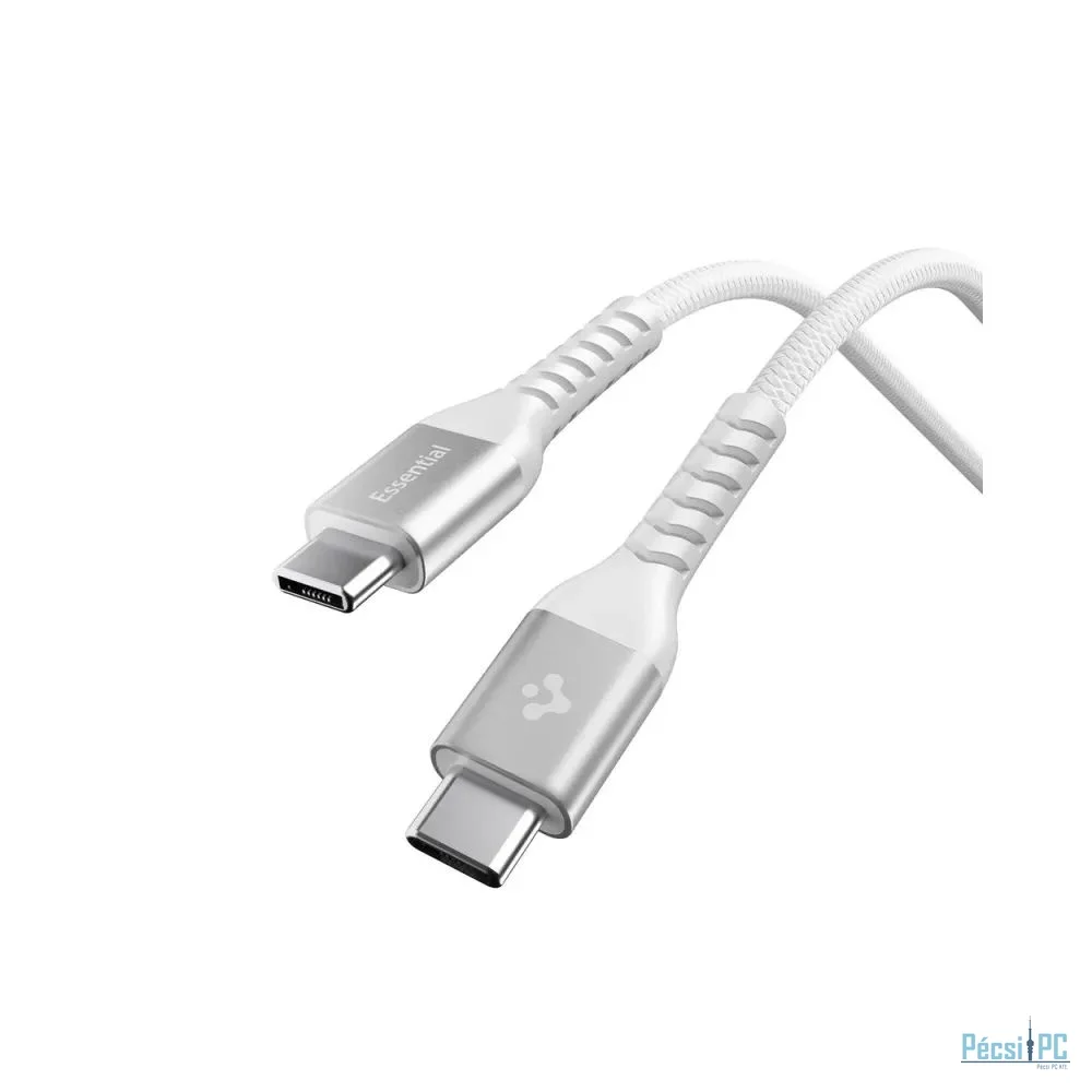 Spigen Essential USB-C to USB-C 100W Fabric Cable 1m White