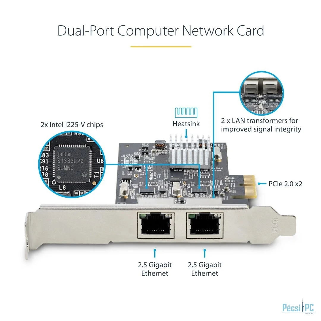 Startech 2-Port 2.5Gbps NBASE-T PCIe Network Card