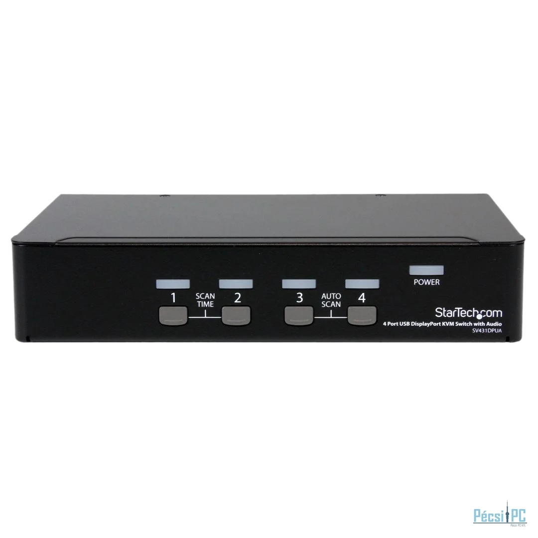 Startech 4 Port USB DisplayPort KVM Switch with Audio