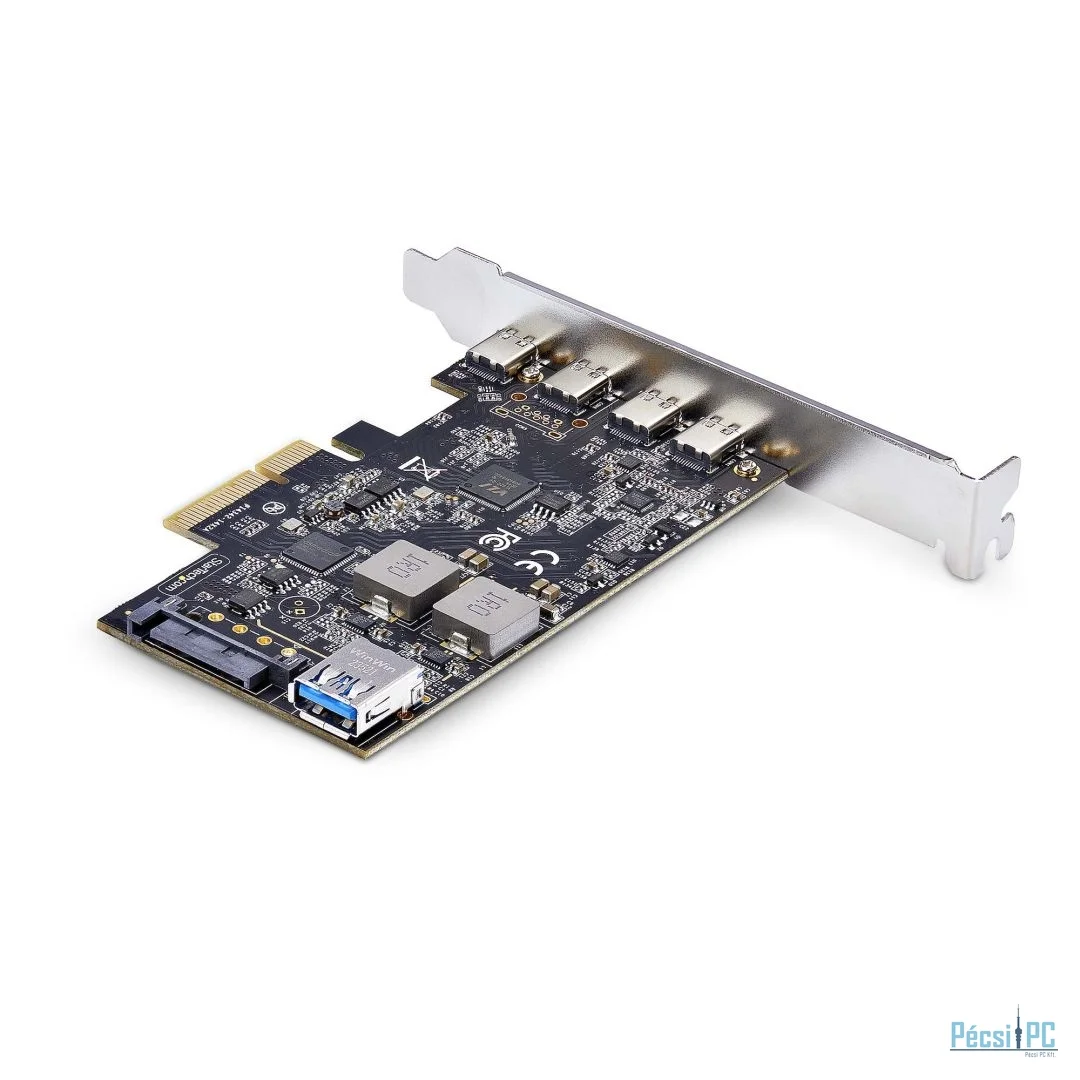 Startech 5-Port USB PCIe Card, USB 3.2 10Gbps, PCI Express Card with 4x USB-C Ports, 1x USB-A Internal Port