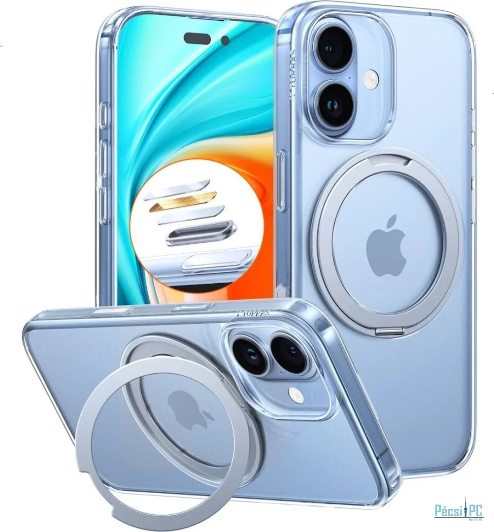 Torras Ostand Pro case for iPhone 17 Clear