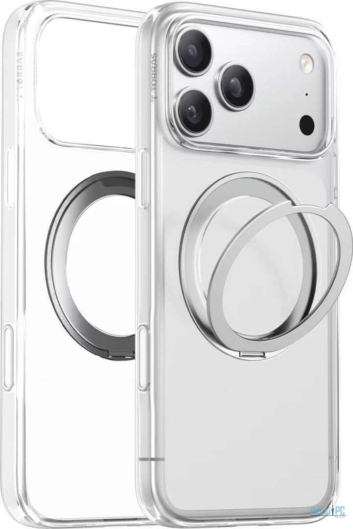 Torras Ostand Pro case for iPhone 17 Pro Clear
