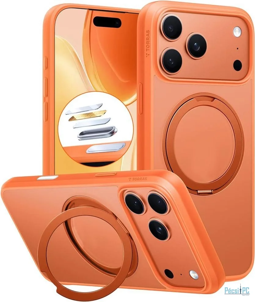 Torras Ostand Pro case for iPhone 17 Pro Energy Orange