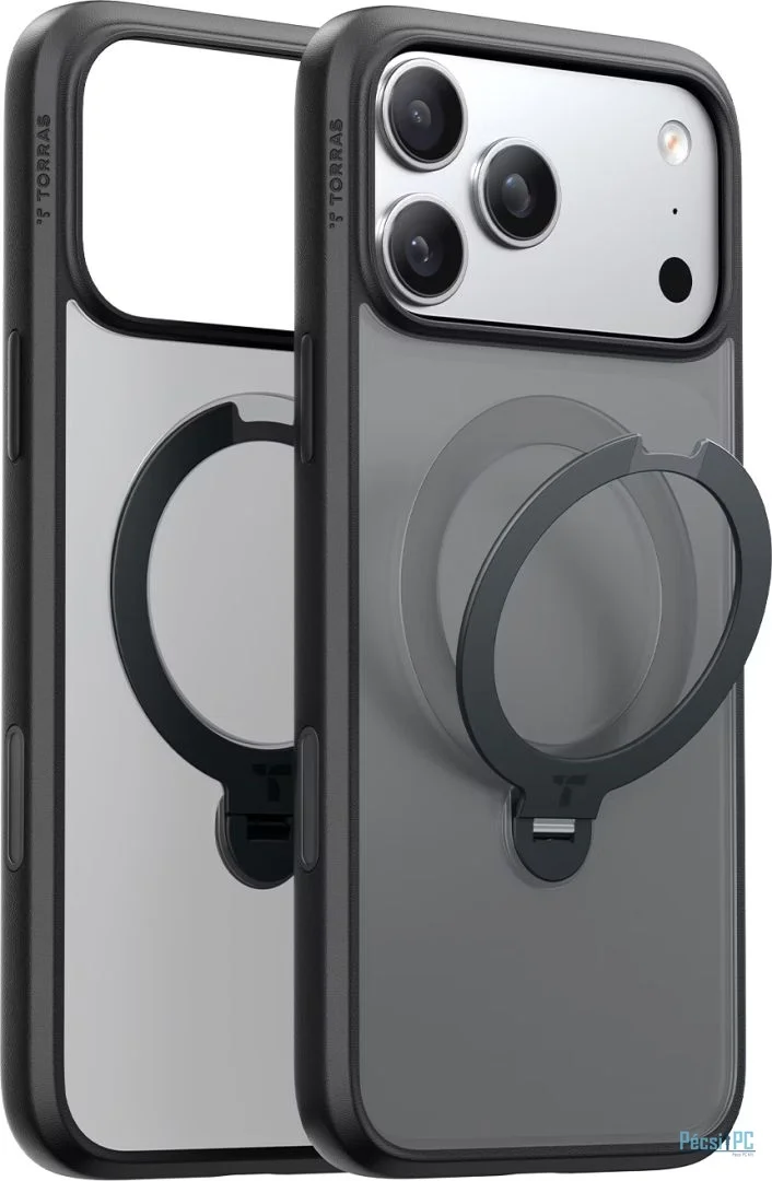 Torras Ostand Q3 Spin case for iPhone 17 Pro Max Black