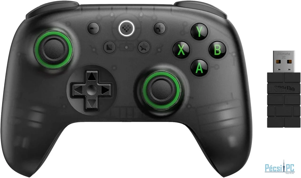 8BitDo Ultimate 2C Wireless Bluetooth Gamepad Transparent Black