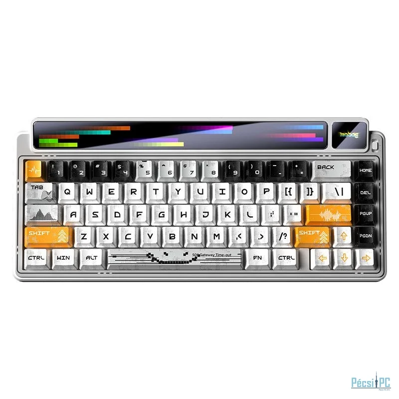 Aula AMG65 White Jaspe RGB Gaming Wireless Bluetooth Mechanical Keyboard Northern Star Lights US