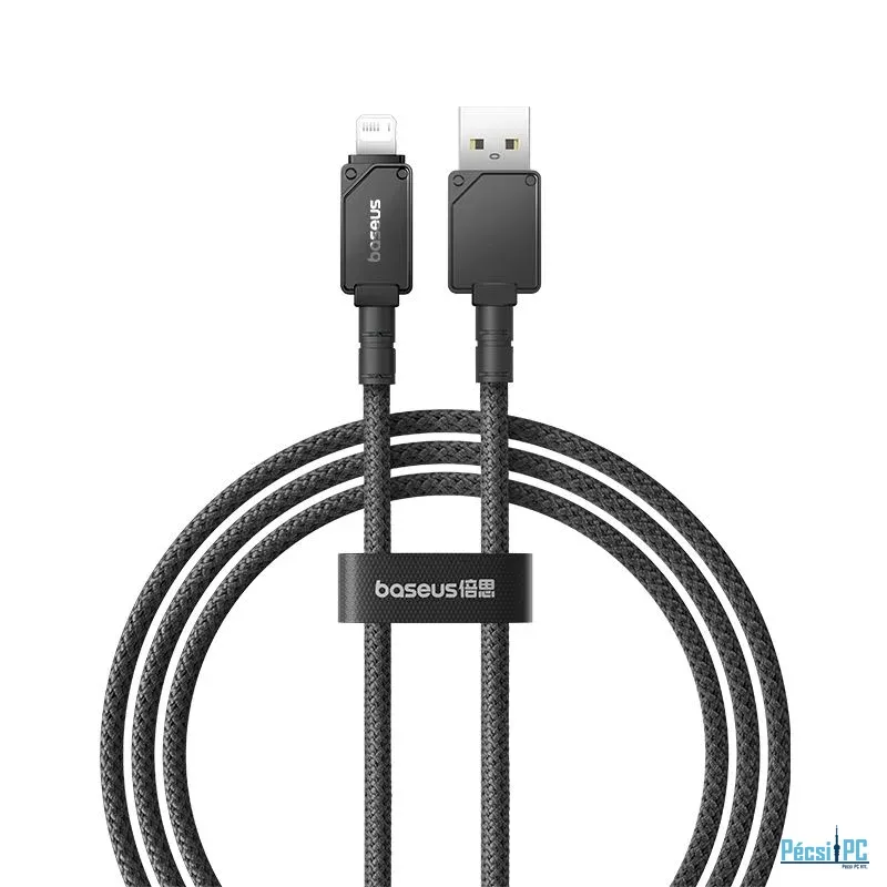 Baseus Unbreakable Series 2.4A USB to Lightning Fast Charging Data cable 1m Black