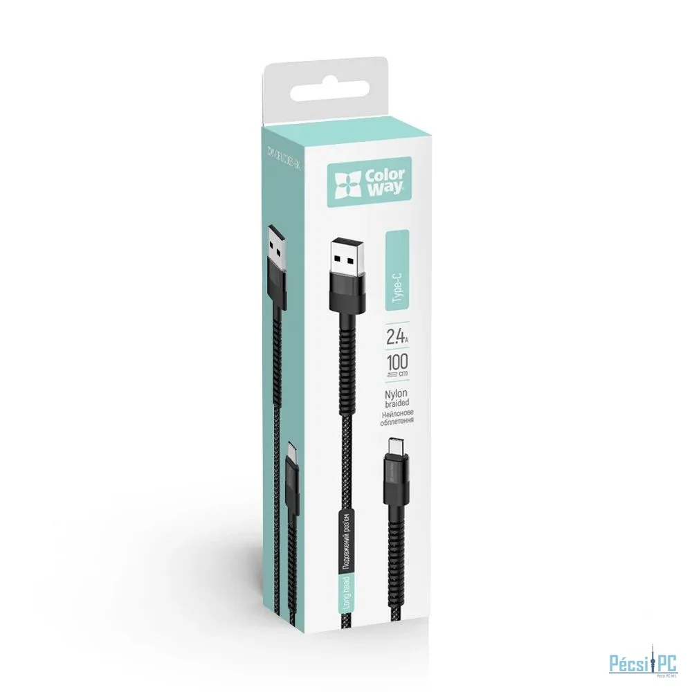 ColorWay USB - Type-C  Cable 1m Black