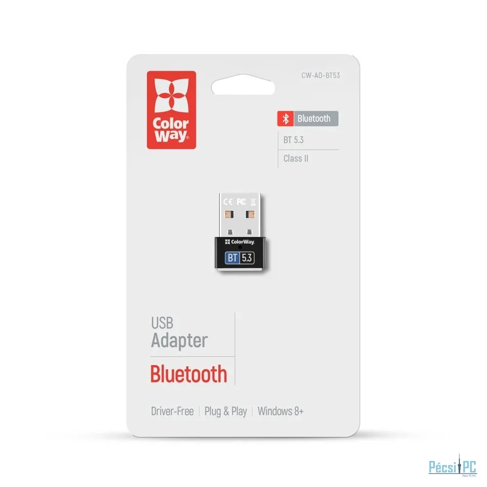 ColorWay CW-AD-BT53 Bluetooth BT 5.3 Adapter Black