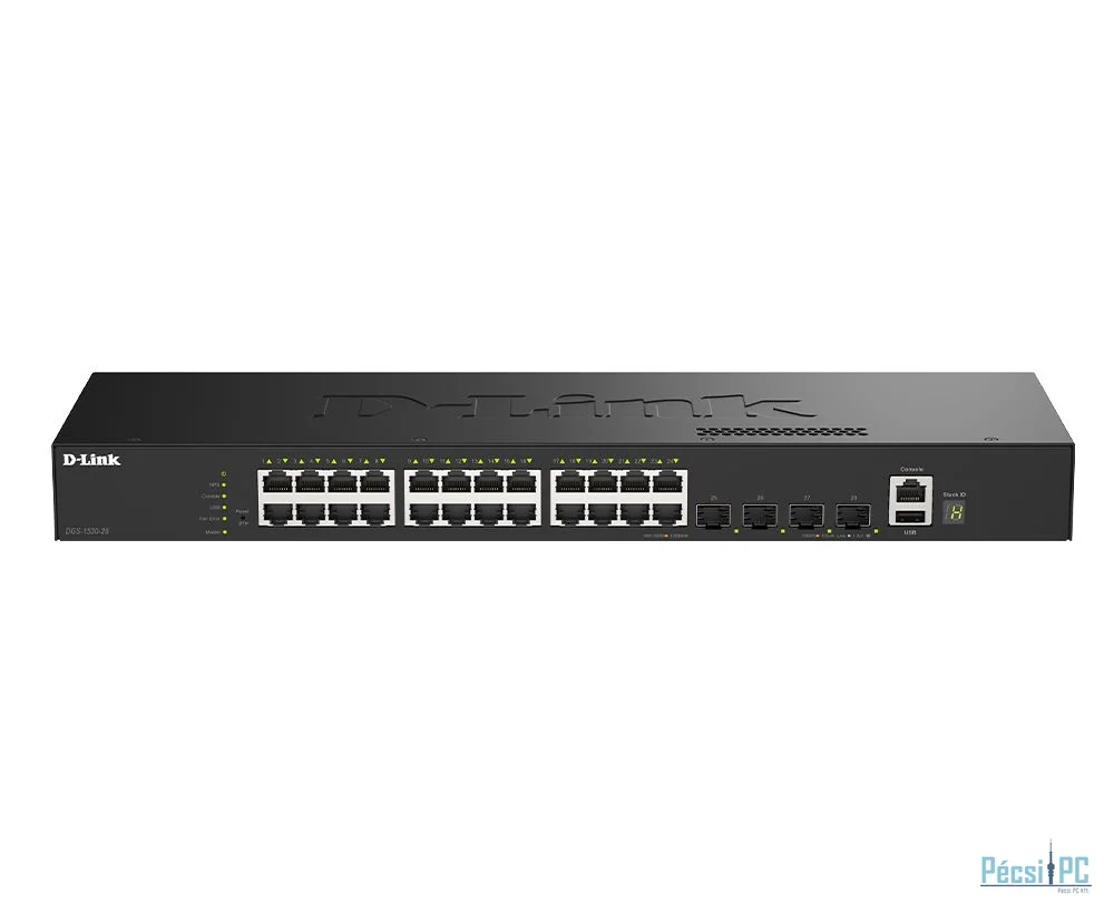 D-Link DGS-1530-28 24-Port Gigabit Stackable Smart Managed Switch
