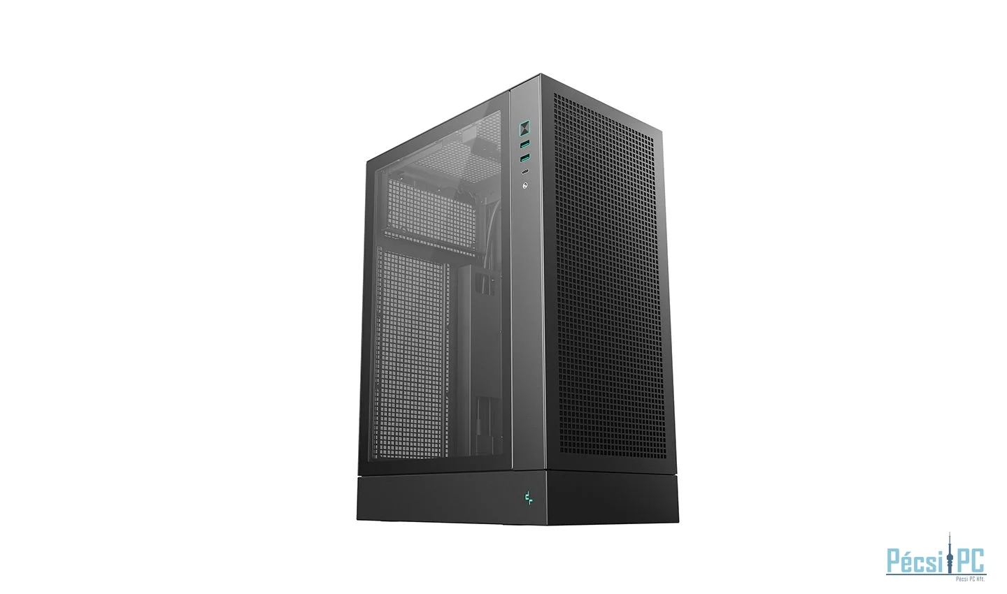 DeepCool CH170 Plus Tempered Glass Black