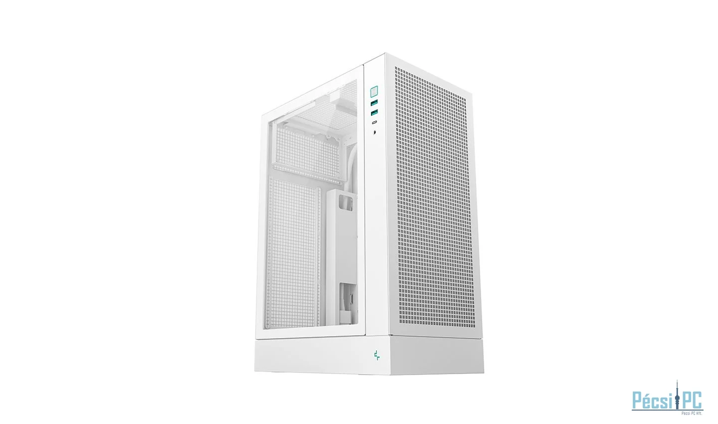 DeepCool CH170 Plus Tempered Glass White