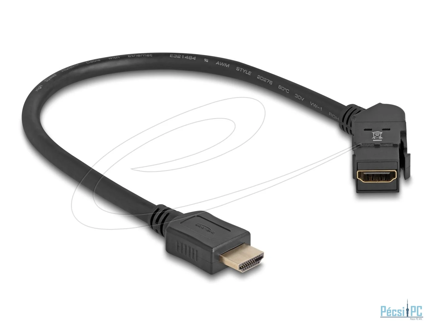 DeLock HDMI to HDMI Cable 0,3m Black