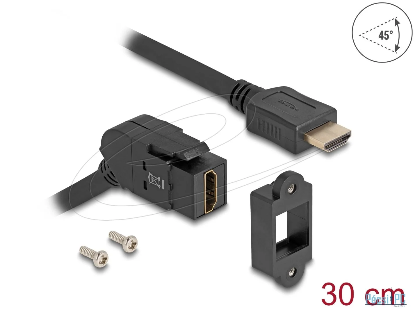 DeLock HDMI to HDMI Cable 0,3m Black