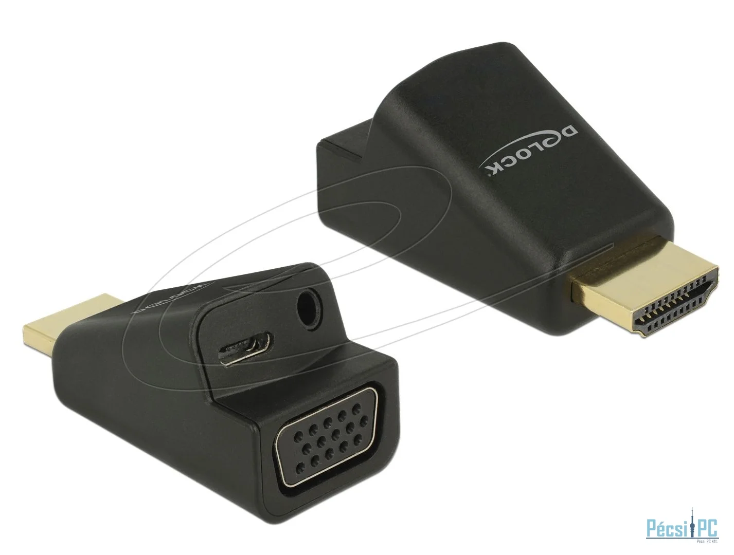 DeLock HDMI to VGA with Audio Adapter Black