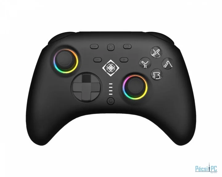 Deltaco GAM-198 RGB Bluetooth Gamepad Black