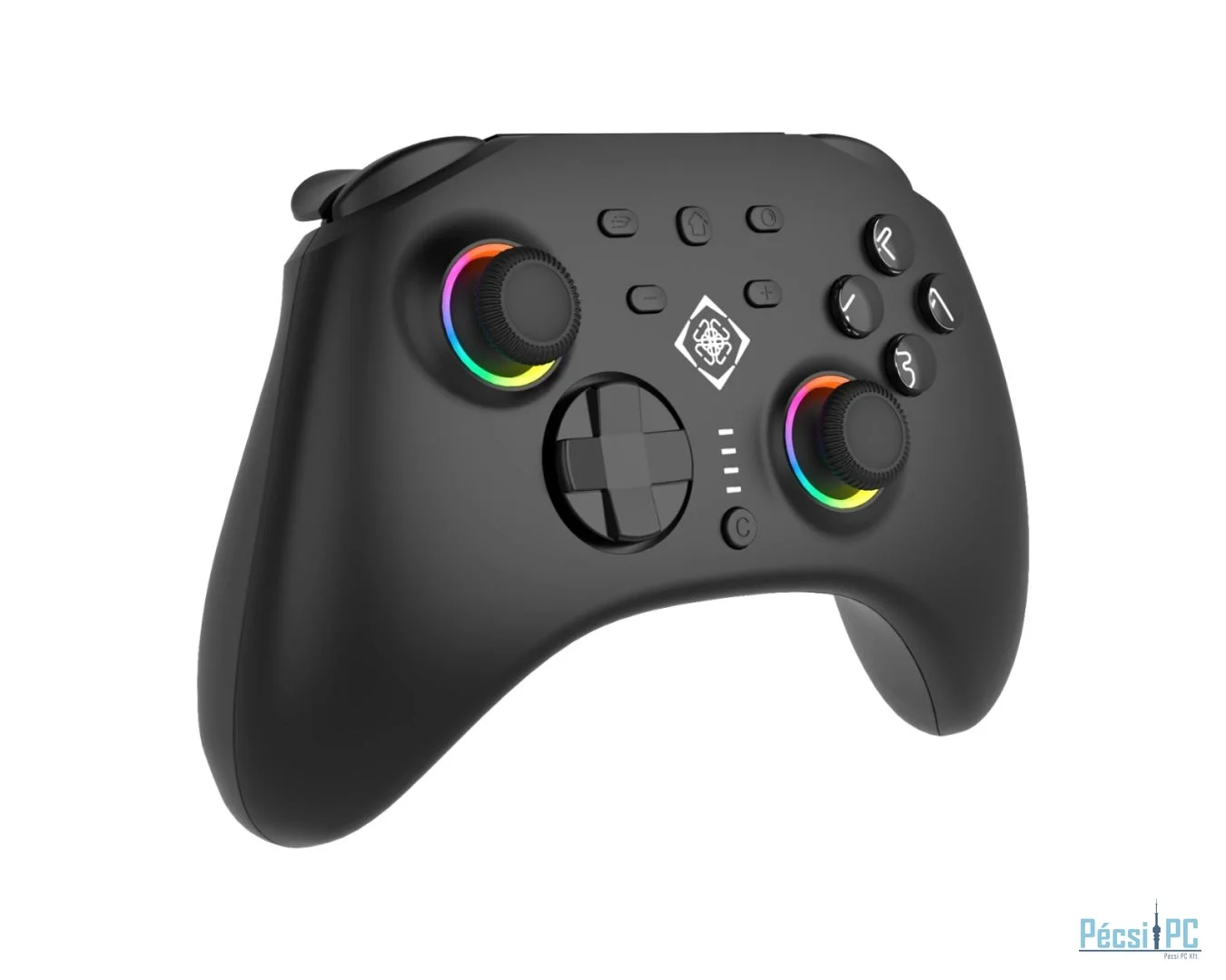 Deltaco GAM-198 RGB Bluetooth Gamepad Black