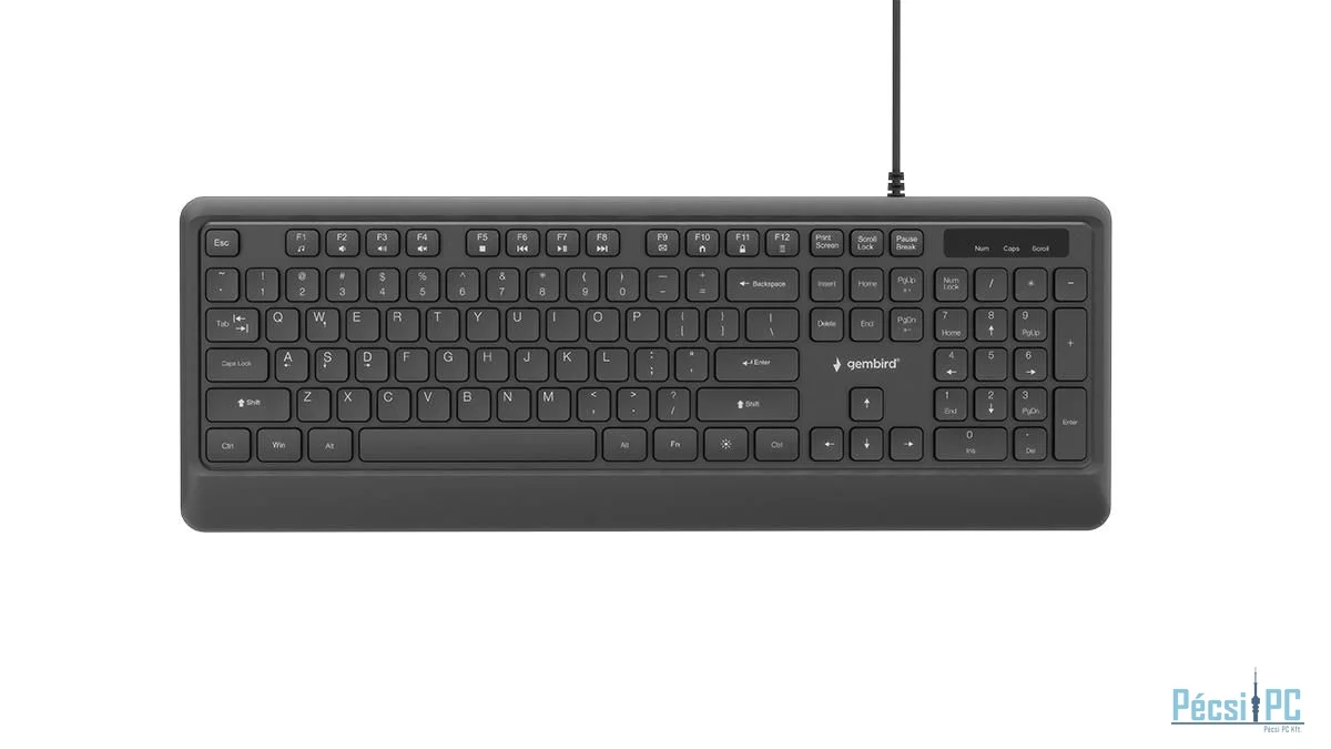 Gembird KB-UML-04 Slim Wired Backlight Keyboard Black US
