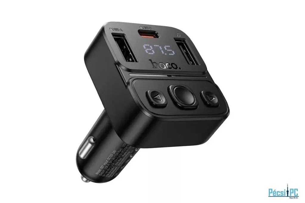 Hoco E87 Delta Bluetooth FM-transmitter Black