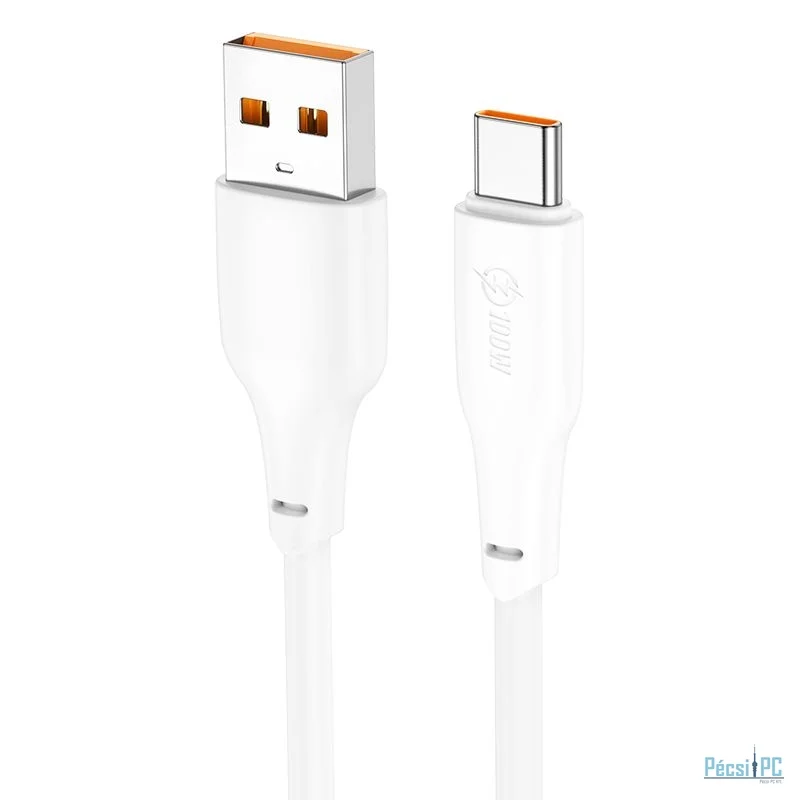 Hoco X93 Force 100W USB-A to USB-C charging data cable 1m White