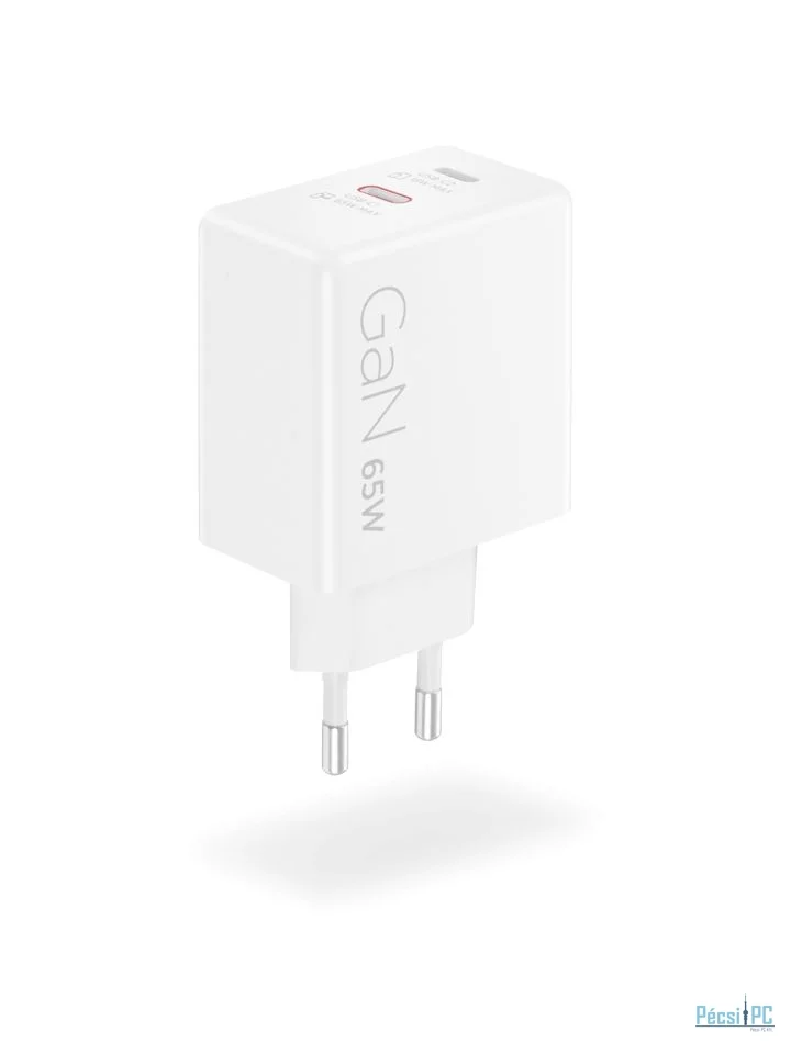 Lenovo Dual USB-C 65W GaN Charger White