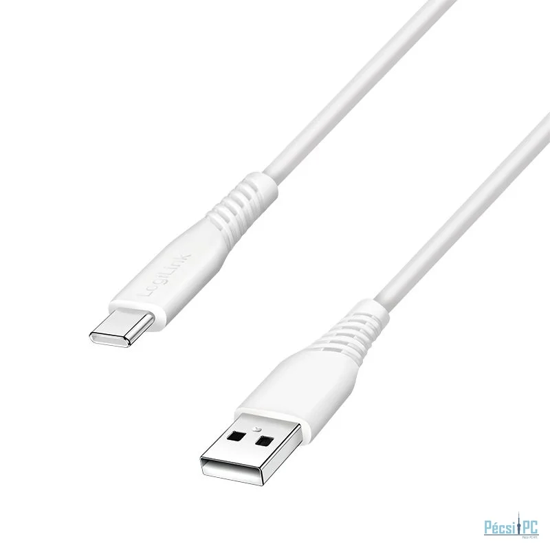 Logilink USB 2.0 Type-C C/M - A/M 15W cable 1m White