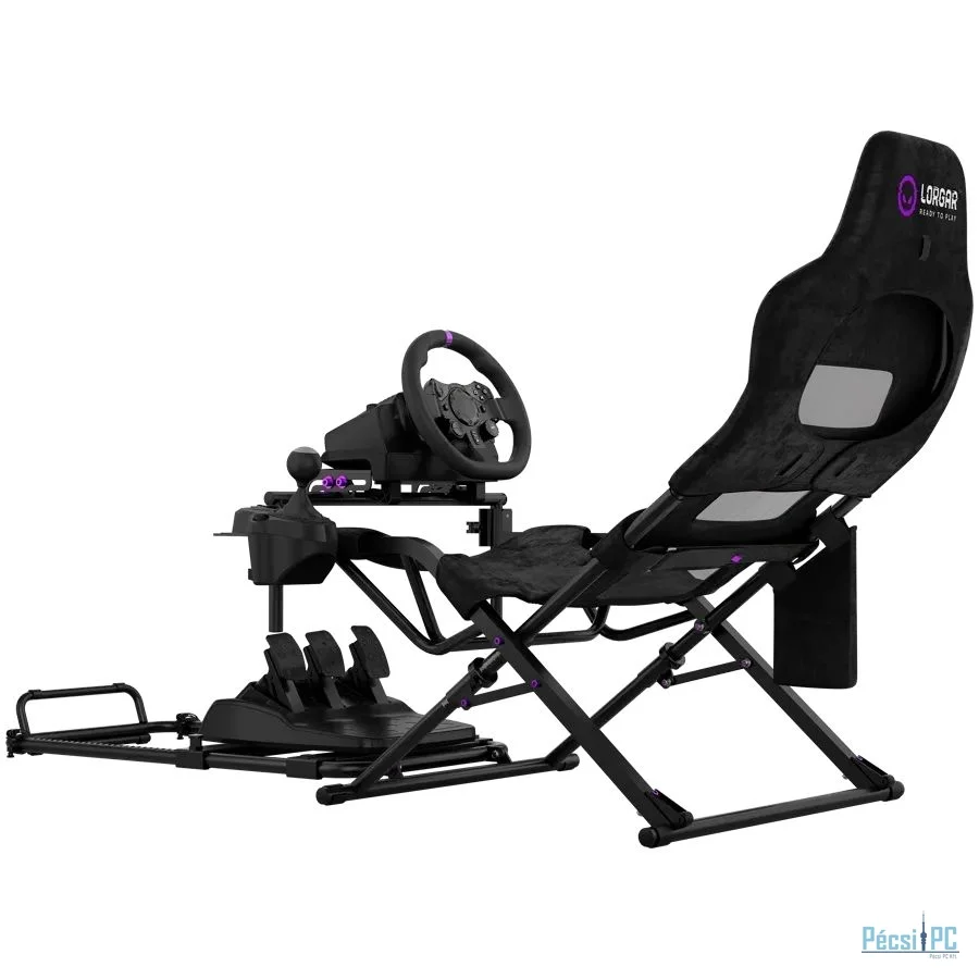 LORGAR Advanced RAF1 Racing Simulator Cockpit Black