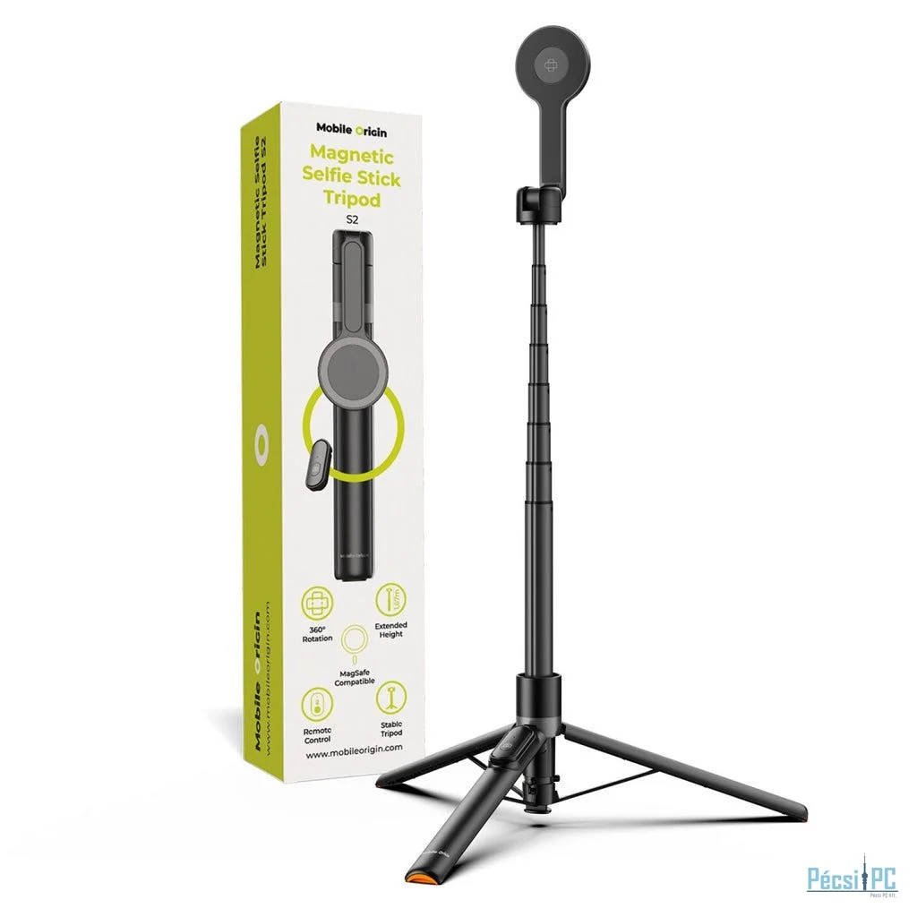 Mobile Origin Magnetic Selfie Stick Tripod S2 Black