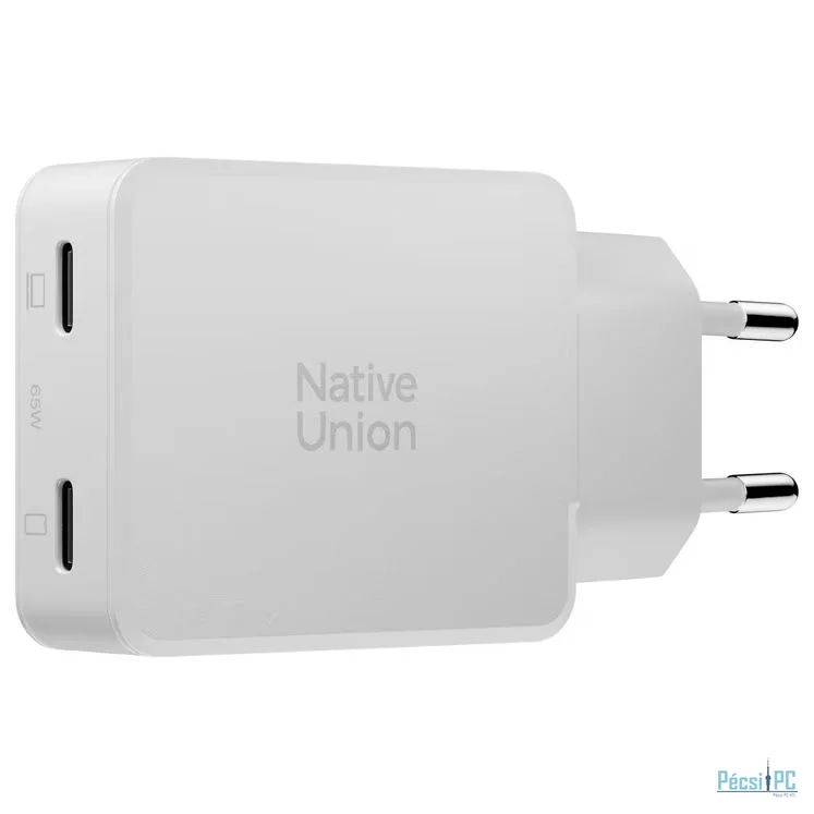 Native Union Pocket GaN Charger 2xUSB-C PD 65W White