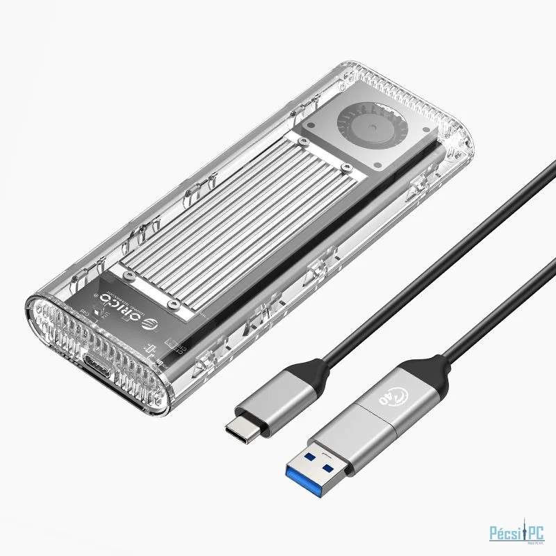 Orico TCM2-U4-SV USB4 M.2 NVMe SSD Enclosure Silver